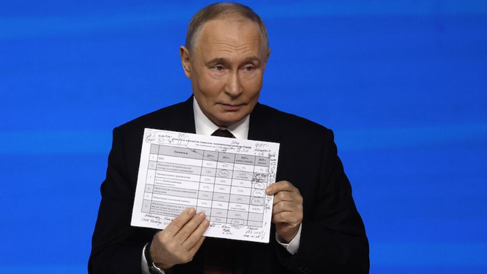Саркастични съобщения заляха екрана по време на речта на Владимир Путин