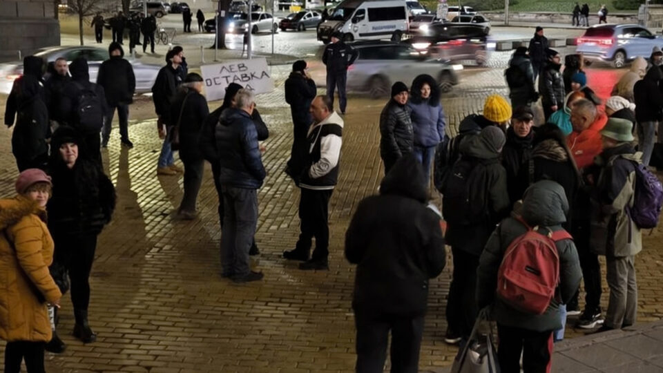 Граждани протестират пред БНБ срещу премахването на лева